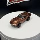 Vintage Hot Wheels Redline Custom Corvette Copper US Base - Fair Condition