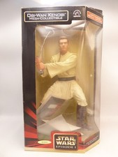 LARGE STAR WARS FORCE FIGURE IN BOX MEGA COLLECTIBLES OBI-WAN KENOBI EPISODE 1