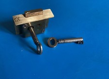 Antique Brass 4 Lever Till / Drawer Lock + 2 Keys 39mm X 30mm X 11mm.