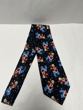 VINTAGE THE SIMPSONS SANTA HOMER PATTERN CHRISTMAS NECKTIE- EUC