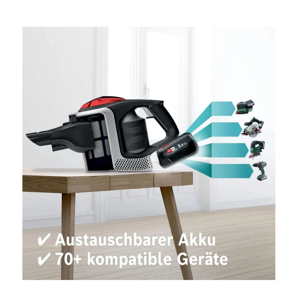 Bosch BSS81POW1 Serie 8 Unlimited ProPower Akkustaubsauger - Schwarz - Bild 4 von 4