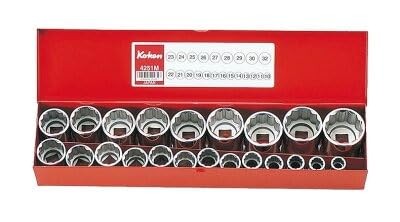 Koken 1/2 sq. Surface Socket Set, 22 pieces, 4251M-10