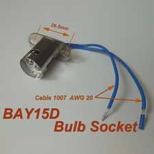 10Pcs BAY15D 1157 Bayonet Light Bulb Socket f...