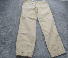 Ripcurl Pants 16/XL L30 Beige Drawstring Cuffed Cotton