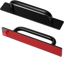 2 Pack Self-Adhesive Cabinet Handles No-Drill Drawer Pulls Black 5.8 Inch