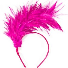 Feathers Headband Masquerade Headpiece for Women Halloween Christmas Party