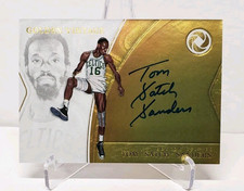 Tom Satch Sanders 2018-19 Opulence Golden Vintage Auto /25 #GV-TSS Celtics HOF