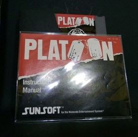 Platoon (Nes) (1988) With Manual, Poster And Cover. See Photos. Read Description