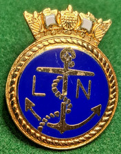 Royal Navy - Navy League Pin Badge , Blue Enamel pin badge.