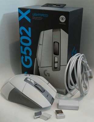 Logitech G502 X LIGHTSPEED Wireless Gaming Mouse - White - Used