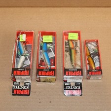 Lot of 4 Rapala Lures 2x J-7B 1x J-7P and One J-5G