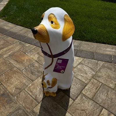 NEW* 2.5 Ft Golden Retriever Halloween Dog Blow Mold Ghost LED 2025 Home  Depot | eBay