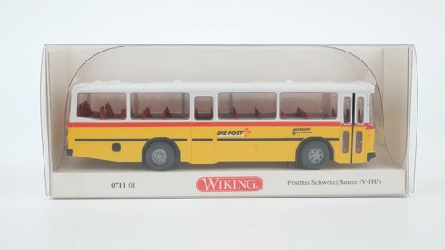 Wiking H0 071101 Saurer IV-HU Postbus Suiza | Condition: Gebraucht