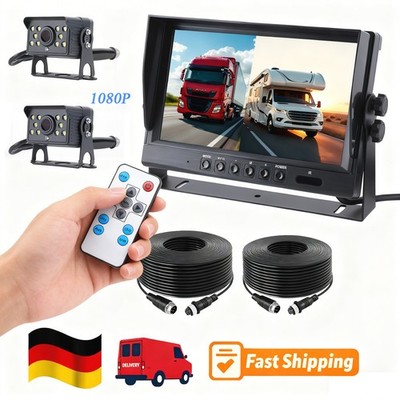 RV Rückfahrkamera 9'' Rückfahr Monitor Set für RV/Truck/Trailer/Bus/Camper
