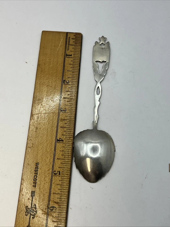 CUCHARA HOJA UVA VINO PLATA 800 VINTAGE Foto 4 de 4