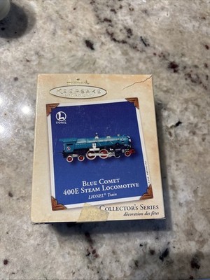 Die-Cast 2002 Hallmark Keepsake Blue Comet 400E Steam Locomotive LIONEL Ornament
