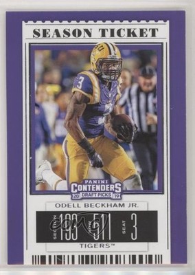 2019 Panini Contenders Draft Picks Season Ticket Odell Beckham Jr #78 7l6