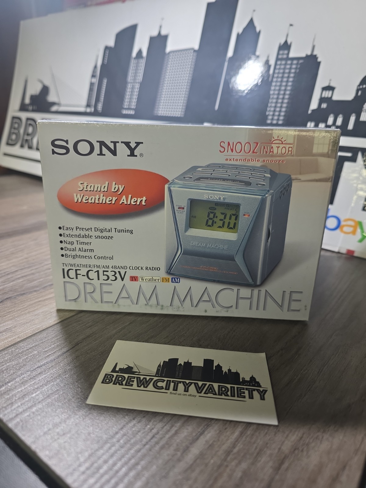 Sony Dream Machine ICF C153V Alarm Clock AM/FM E3