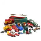 1945-1950's Tin Litho Marx & Dinky Wind Up Toy Cars Truck Boat Lot of 20 #X1111