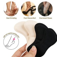 2 x Heel Grips Pads Liner Cushions For Loose Shoes Pair Adhesive Foot Care FAST