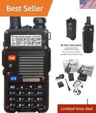 Ultimate 8-Watt Dual Band BF-F8HP Radio: Waterproof, 1000 Channels, Complete Kit