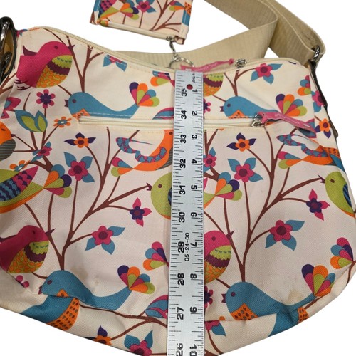 Lily Bloom Umhängetasche Blumenmuster Vogelmuster bunt Medium Größe 12" x 10" x 4' - Bild 4 von 16