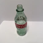 Vintage 64 Oz. Coca Cola Coke Green Glass Contour Bottle with 1" Spout