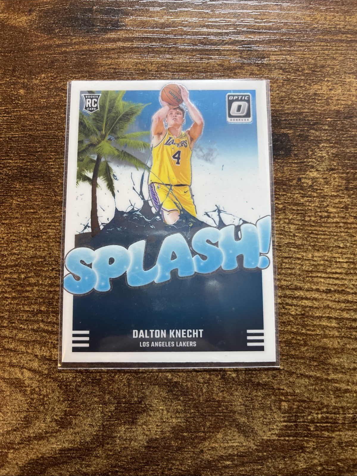DALTON KNECHT ROOKIE SPLASH 2024-25 LOS ANGELES LAKERS DONRUSS OPTIC BASKETBALL