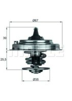 Mahle Thermostat FüR VW Bora,Corrado,Eos,Golf III IV V,Lt,Multivan,Passat