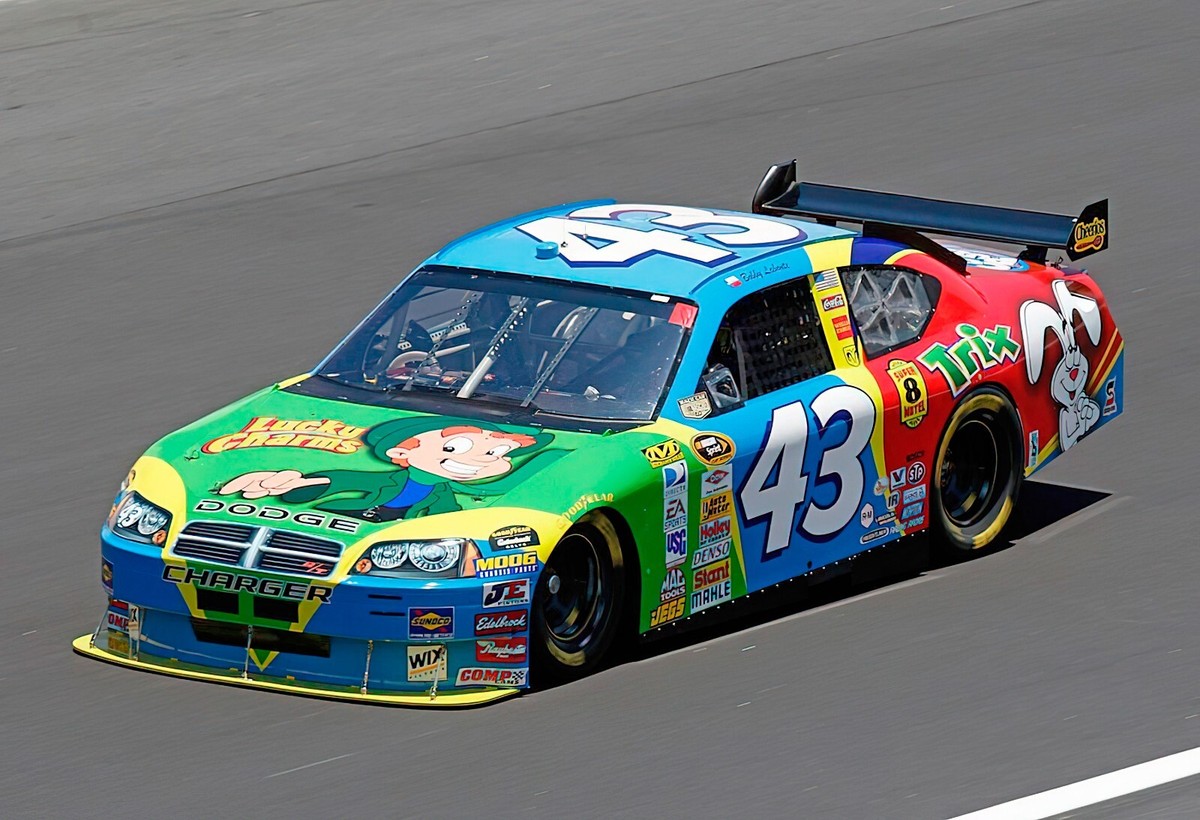 bobbyページ Bobby Labonte #43 Lucky Charms Trix 2008 NASCAR 13x19 Poster Gloss