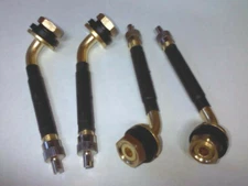 4 TR417 TIRE VALVE STEMS CADILLAC ELDORADO W/CAP TOOL BOLT-IN 1967-1978