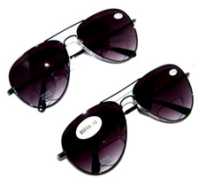 2 pair Mens Aviator Bifocal Tint Reading Glasses Spring temple frames power 3.0