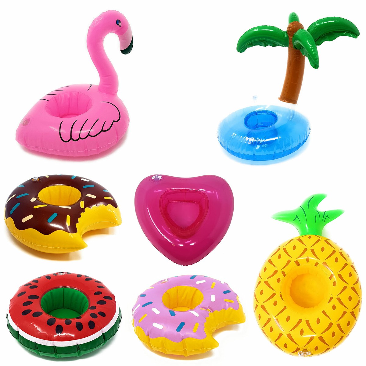 Inflatable Cup Holder Drinks Floating Beach Pool Party Can Swimming Hot Tub  Toy