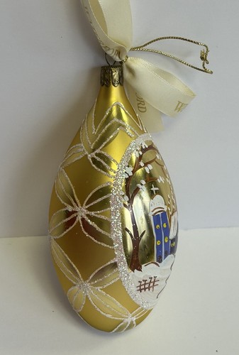 WATERFORD Winter Wonderland Egg ORNAMENT HAND MADE IN ITALY 6.5 “ Christmas - Picture 5 of 11