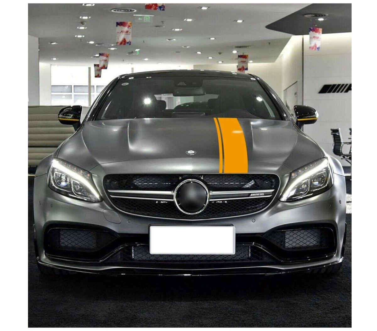 Mercedes Benz C63S AMG Coupe Body Decals Edition in YELLOW W205