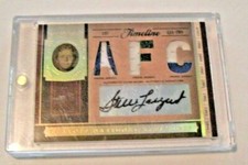 STEVE LARGENT NATIONAL TREASURES GAME USED TRIPLE JERSEY AUTO 5/15 SIGNED CARD