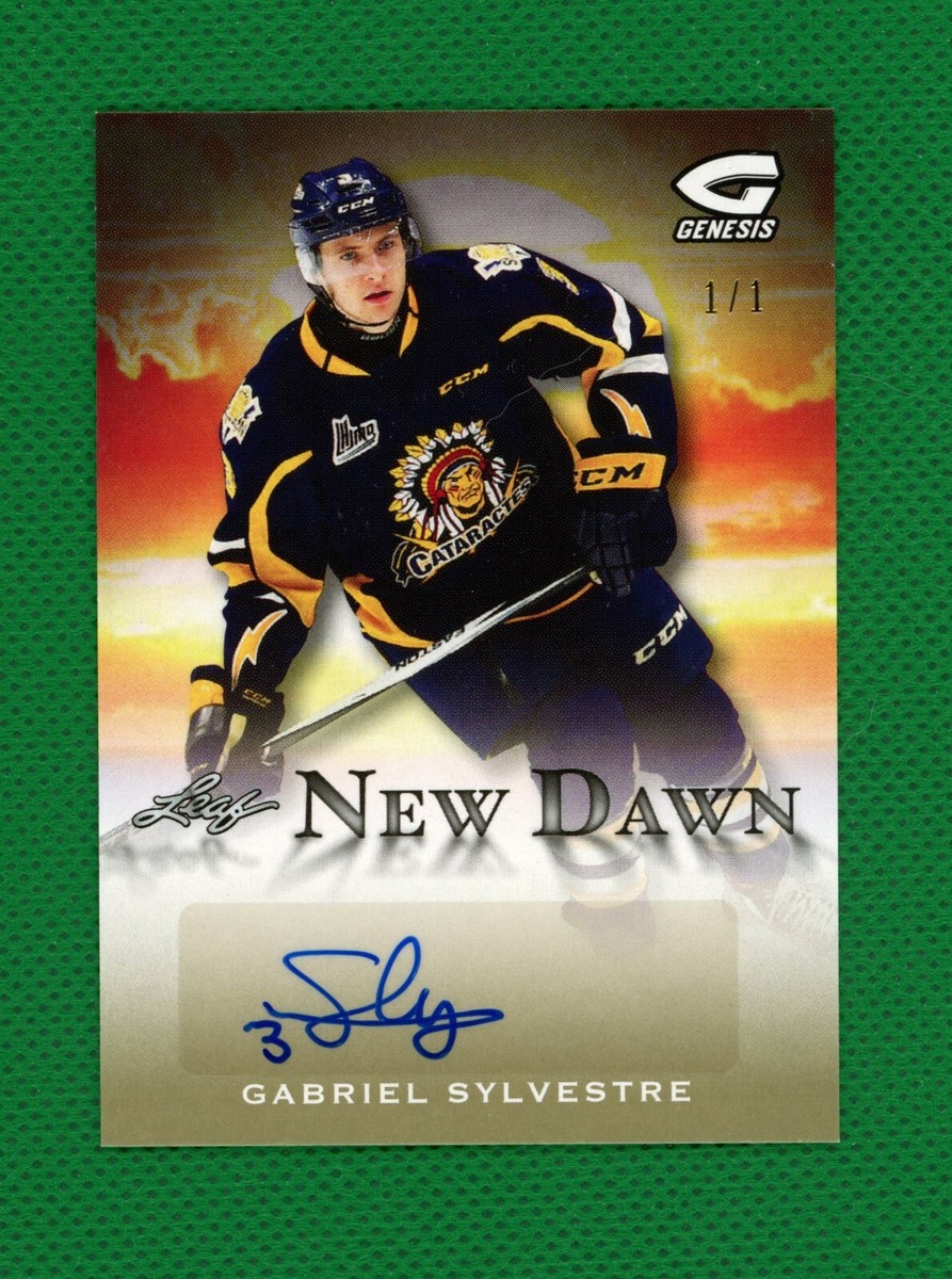 2016 Leaf Genesis New Dawn Gabriel Sylvestre Gold Auto 1/1 2016 Leaf Genesis New Dawn Gabriel Sylvestre Gold Auto 1/1