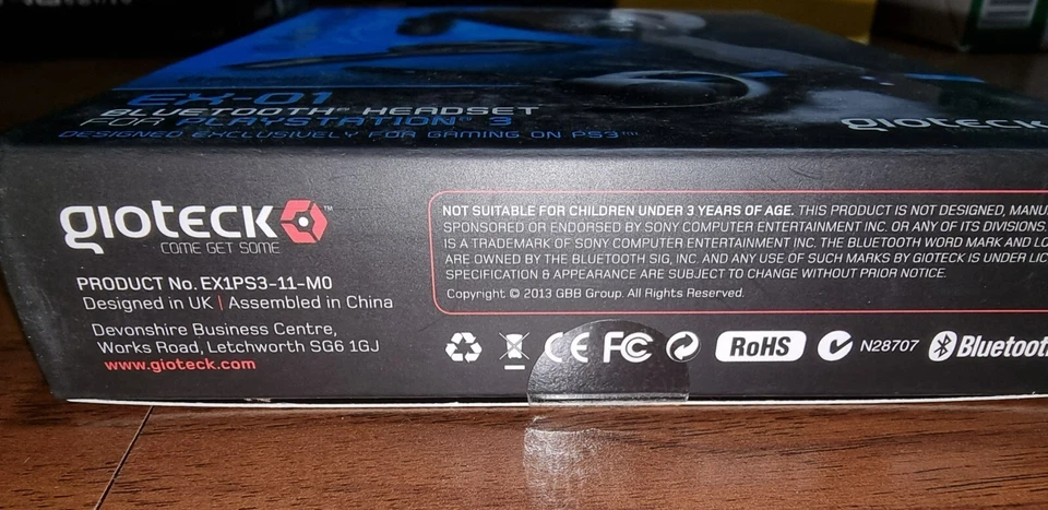 Gioteck Auricolare Bluetooth per Sony Playstation 3, nuovo e sigillato. - Immagine 4 di 4