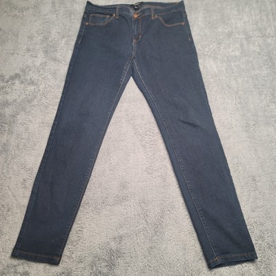 Forever 21 Jeans Women Blue Denim Mid Rise Cotton Blend Size