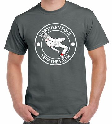 Northern Soul Keep The Faith Dancer Logo Herren T-Shirt