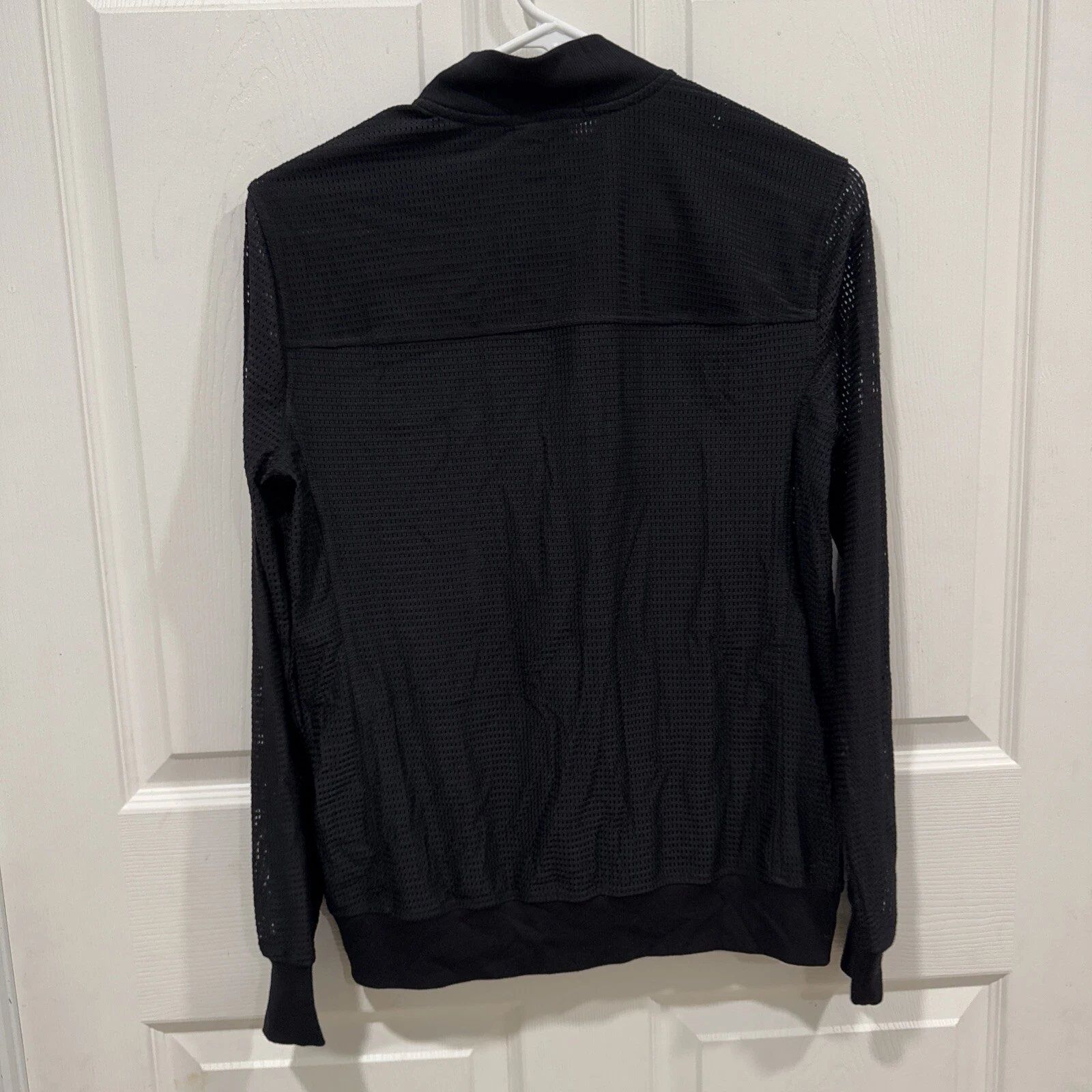 beyond-yoga síťovaný plný zip sweater