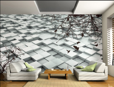 3D Branches Graphics G122 Wallpaper Wall Murals Removable Self-adhesive Honey