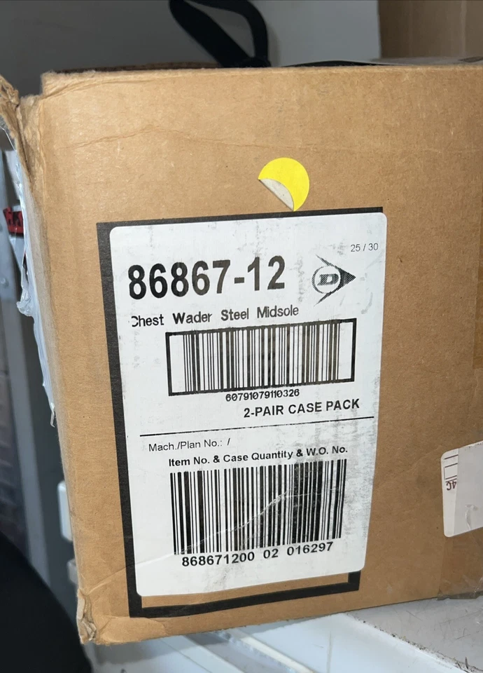 (2) NEW Dunlop Steel Toe & Midsole Chest Waders - Shoe sz 12 86867-12 - Image 3 of 4