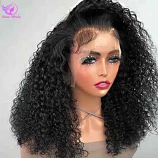 Deep Wave Lace Front Human Hair Wigs 13x4 Water Curly Short Bob Lace Closure Wig