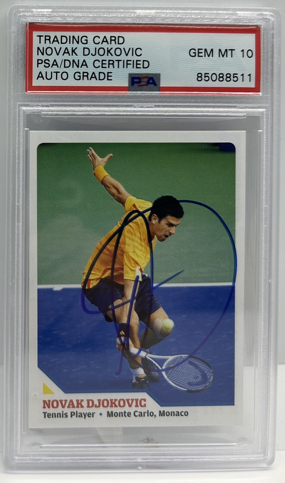 NOVAK DJOKOVIC Signed 2010 SI Kids Rookie Card #461 PSA DNA 10 Auto Illustrated