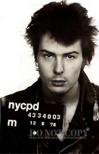 Sid Vicious Mugshot 11 X 17 - Rare 1978 Mug Shot Portrait - Sex Pistols - Poster