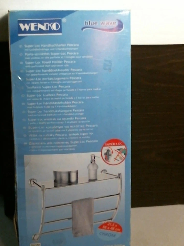 Toallero Wenko Wenselaar 16959100 Pescara Cromo Super-Loc, ENVÍO GRATUITO Foto 4 de 4