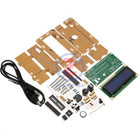 5V LCD1602 Backlight Multifunction Electronic Clock DIY Kits With Acrylic Case