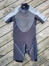 Stearns Mens Shorty Wet Suit Black Gray Water Sports Size Large