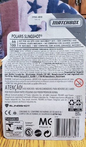 Matchbox 2019 Polaris Slingshot MBX Road Trip 66/100 red In Case - Picture 3 of 3